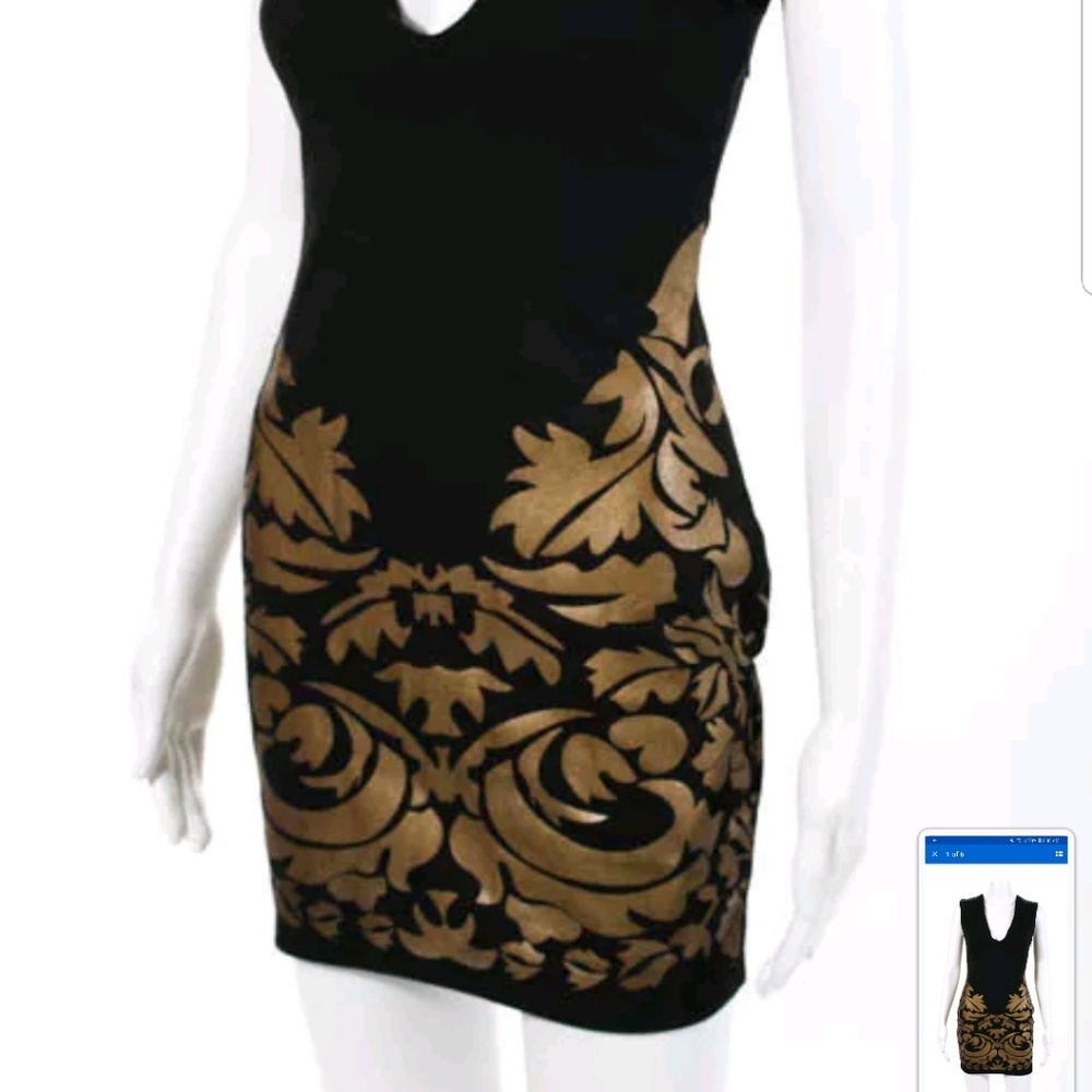 Kiwi Tucker Black/Gold Dress